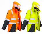 Mens Hi Vis 4 in 1 Waterproof Jacket - ZJ532