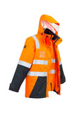 Mens Hi Vis 4 in 1 Waterproof Jacket - ZJ532