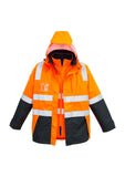 Mens Hi Vis 4 in 1 Waterproof Jacket - ZJ532